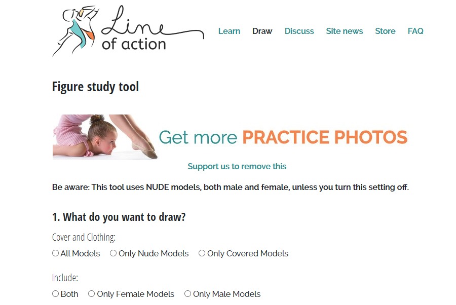Line of Action – Figure Study Tool