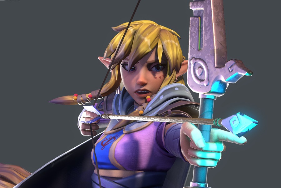 Zelda Rigged Model